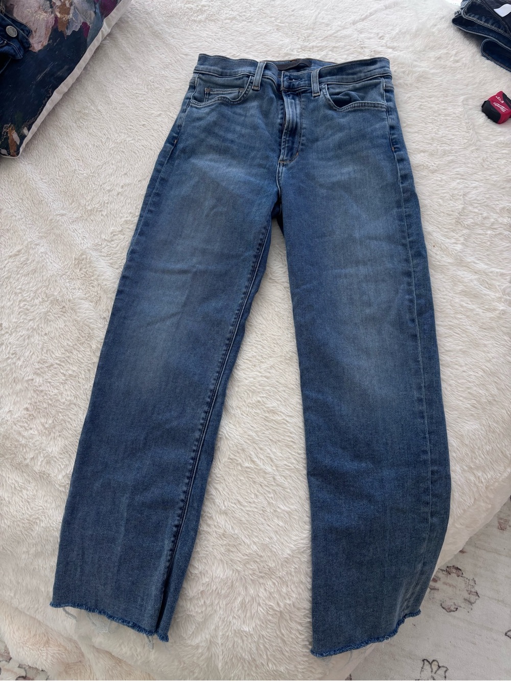 Joe's Jeans Straight-Leg Mid Wash Blue Denim
